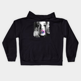 egirl aesthetic anime e-girl aesthetic dark goth Kids Hoodie